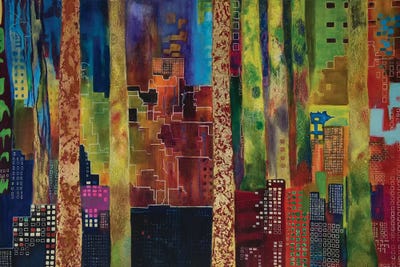 Ciudad by Gabriela Villarreal multi panel art