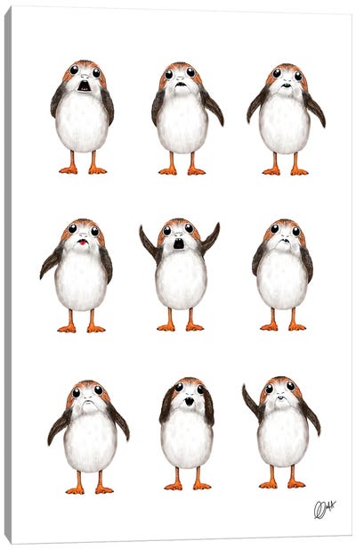 Nothin But Porgs Canvas Art Print - Limited Edition Art