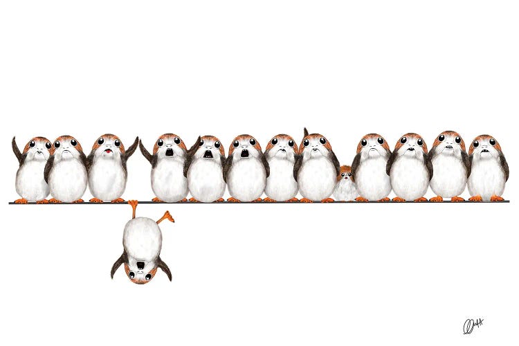 Porgs On A Wire