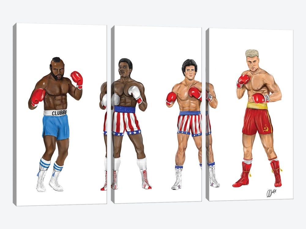 Rocky And Co. by Gav Norton 3-piece Canvas Print