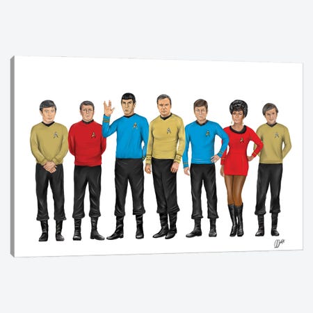 Star Trek Canvas Print #GVR21} by Gav Norton Canvas Artwork