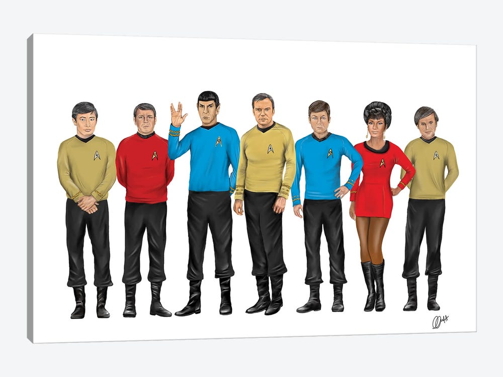 Star Trek by Gav Norton 1-piece Canvas Artwork