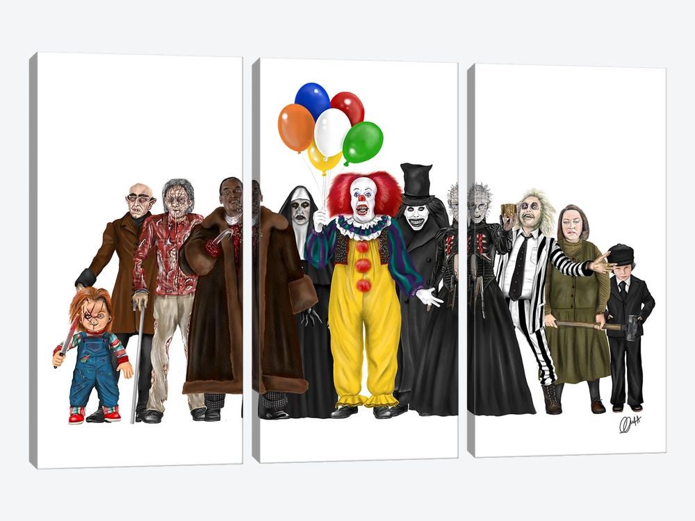 Pennywise And Co. by Gav Norton 3-piece Canvas Print