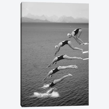 The Beauty Of Diving Canvas Print #GVS1} by Greetje van Son Canvas Artwork