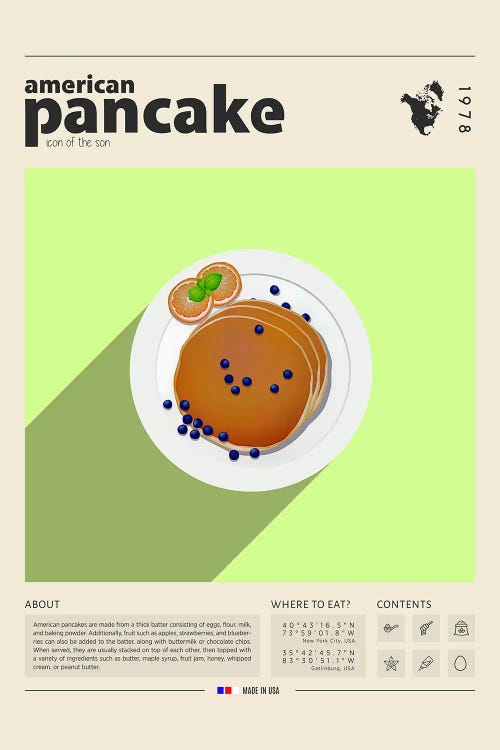 Pancake by GastroWorld wall art