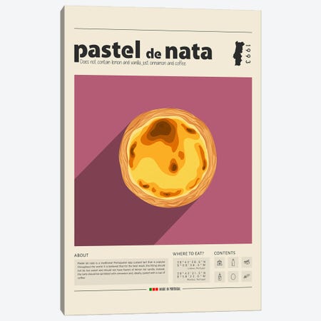 Pastel De Nata Canvas Print #GWD102} by GastroWorld Canvas Art Print