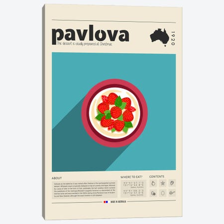Pavlova Canvas Print #GWD103} by GastroWorld Art Print