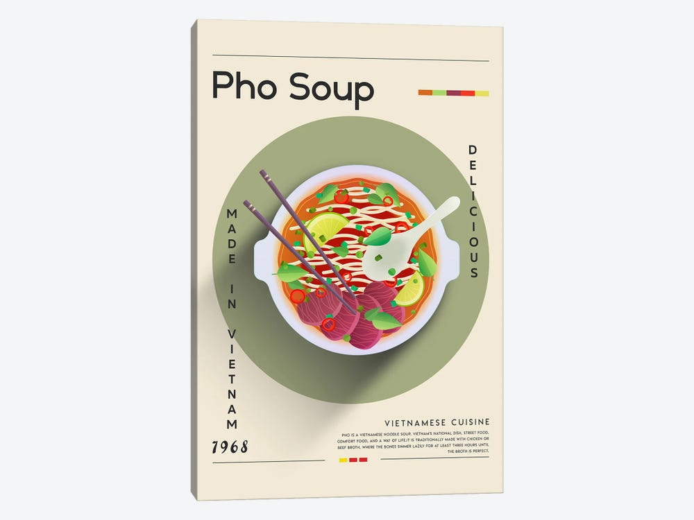 Pho Soup I by GastroWorld 1-piece Canvas Print