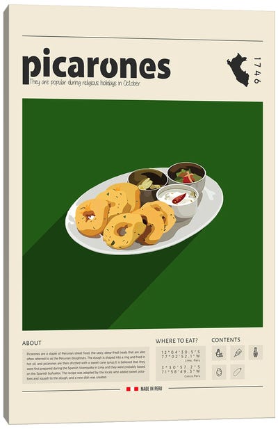 Picarones Canvas Art Print - GastroWorld