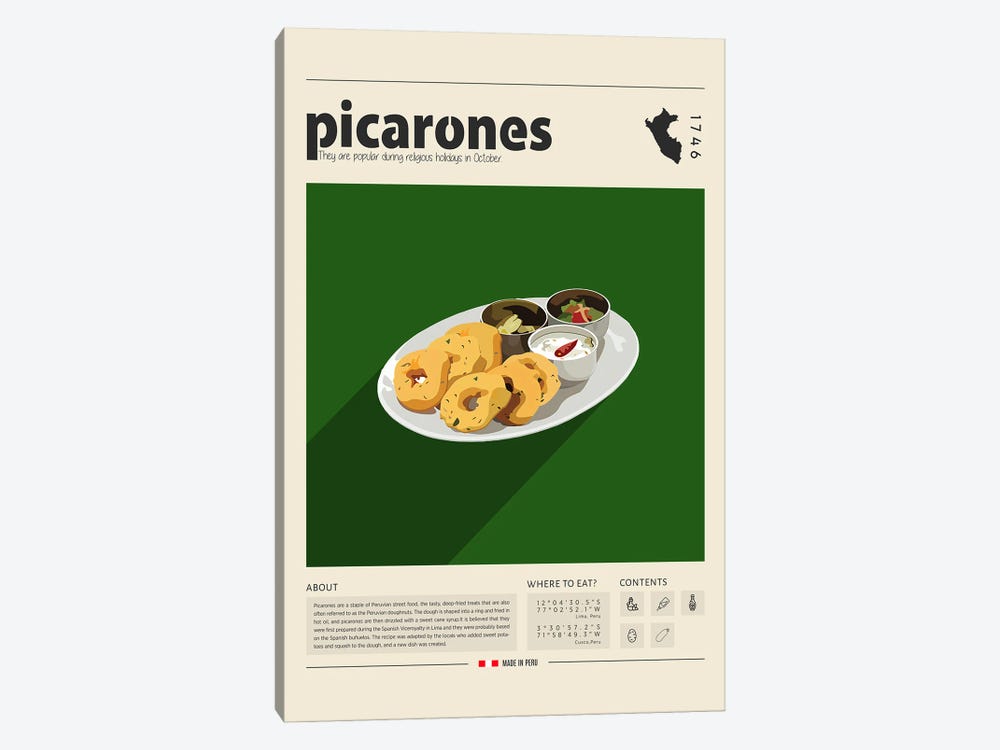 Picarones by GastroWorld 1-piece Canvas Artwork