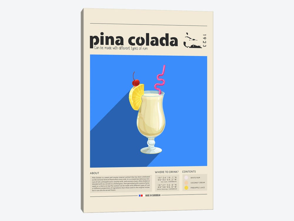 Pina Colado by GastroWorld 1-piece Art Print