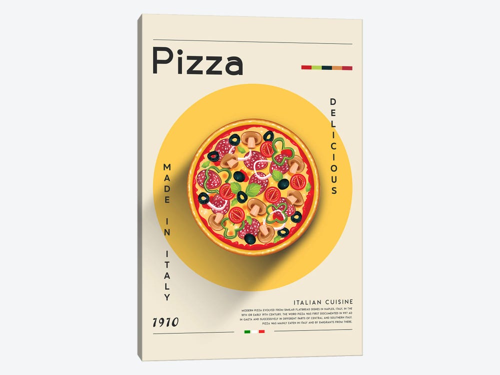 Pizza I by GastroWorld 1-piece Canvas Print