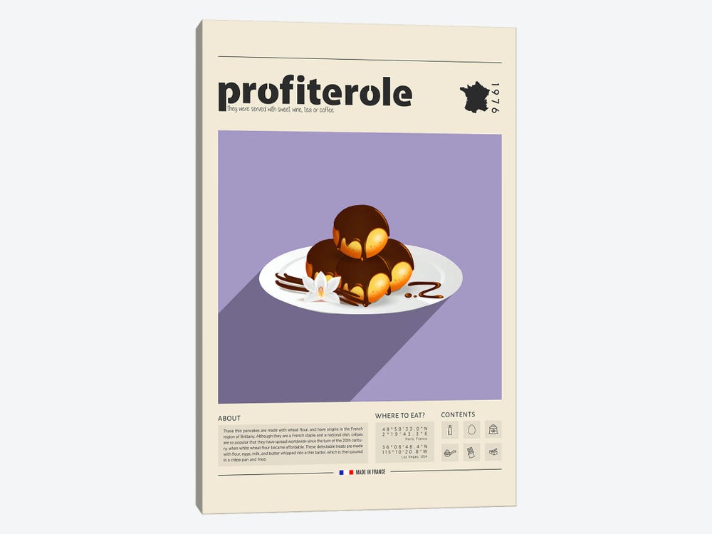 Profiterole by GastroWorld 1-piece Art Print