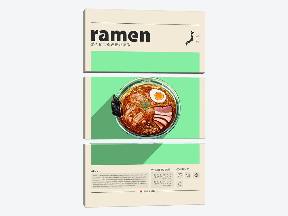 Ramen I by GastroWorld 3-piece Art Print