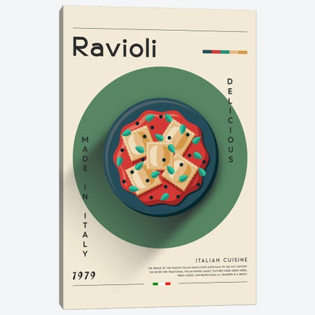 Ravioli I Canvas Print #GWD123} by GastroWorld Art Print