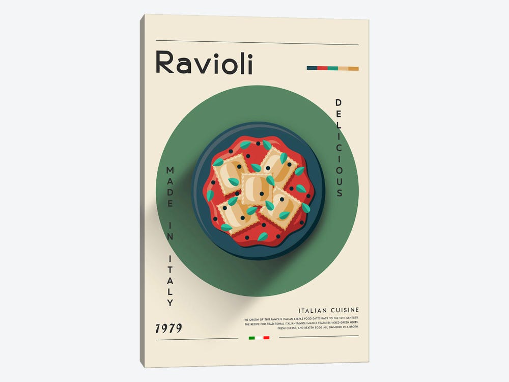 Ravioli I by GastroWorld 1-piece Canvas Artwork