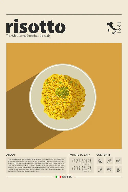 Risotto by GastroWorld wall art