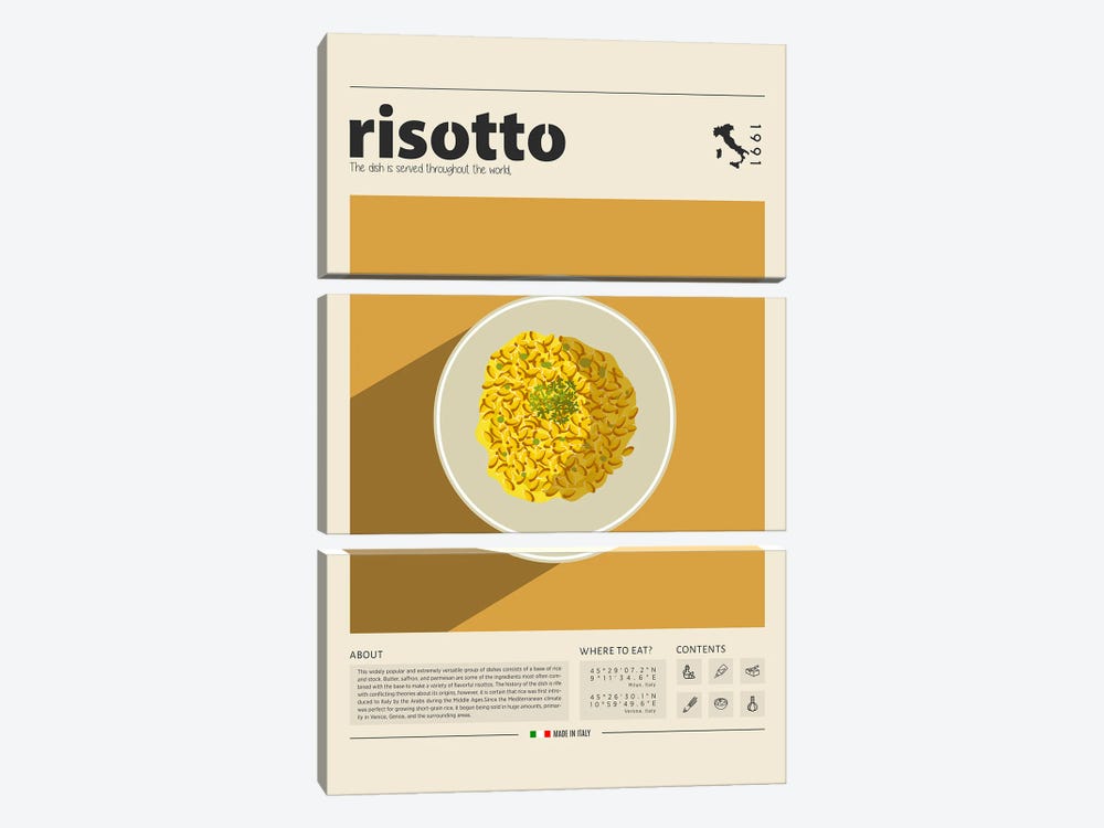 Risotto by GastroWorld 3-piece Canvas Artwork