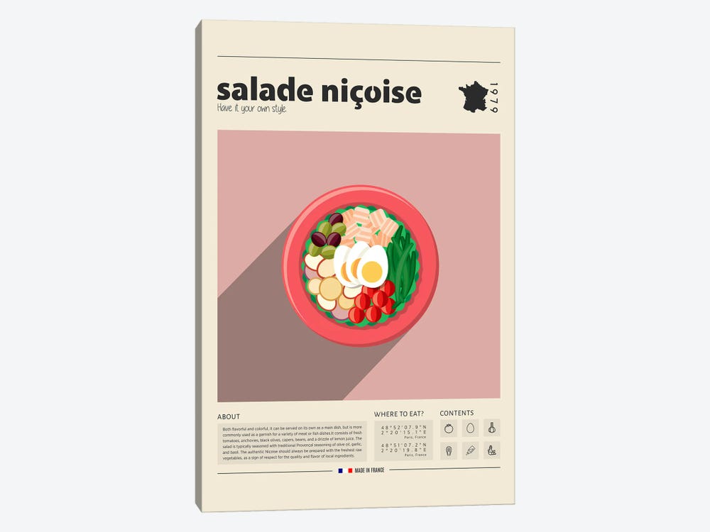 Salade Niçoise by GastroWorld 1-piece Art Print
