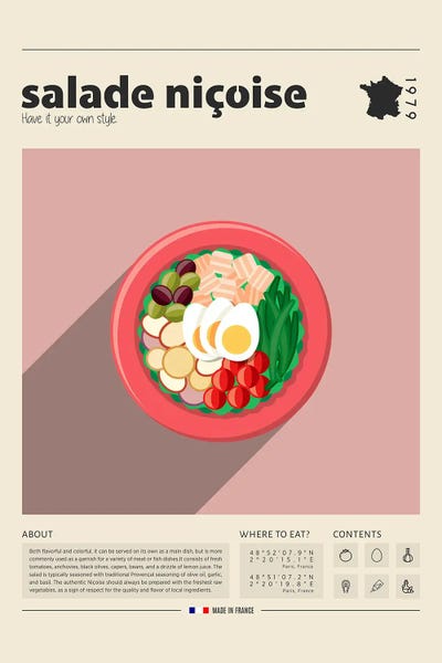 Food & Drink Posters: Salade Niçoise by GastroWorld