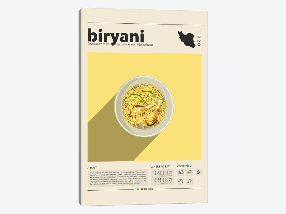 Biryani I by GastroWorld 1-piece Art Print