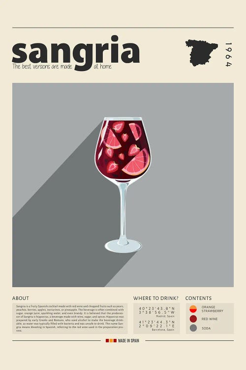 Sangria by GastroWorld wall art