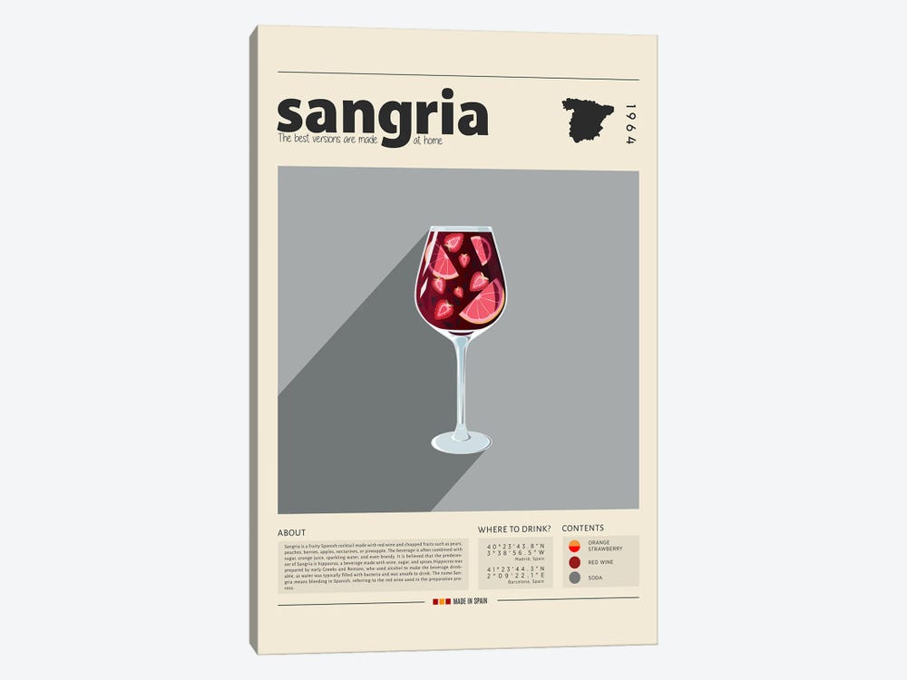 Sangria by GastroWorld 1-piece Canvas Art