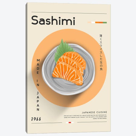 Sashimi II Canvas Print #GWD132} by GastroWorld Canvas Art