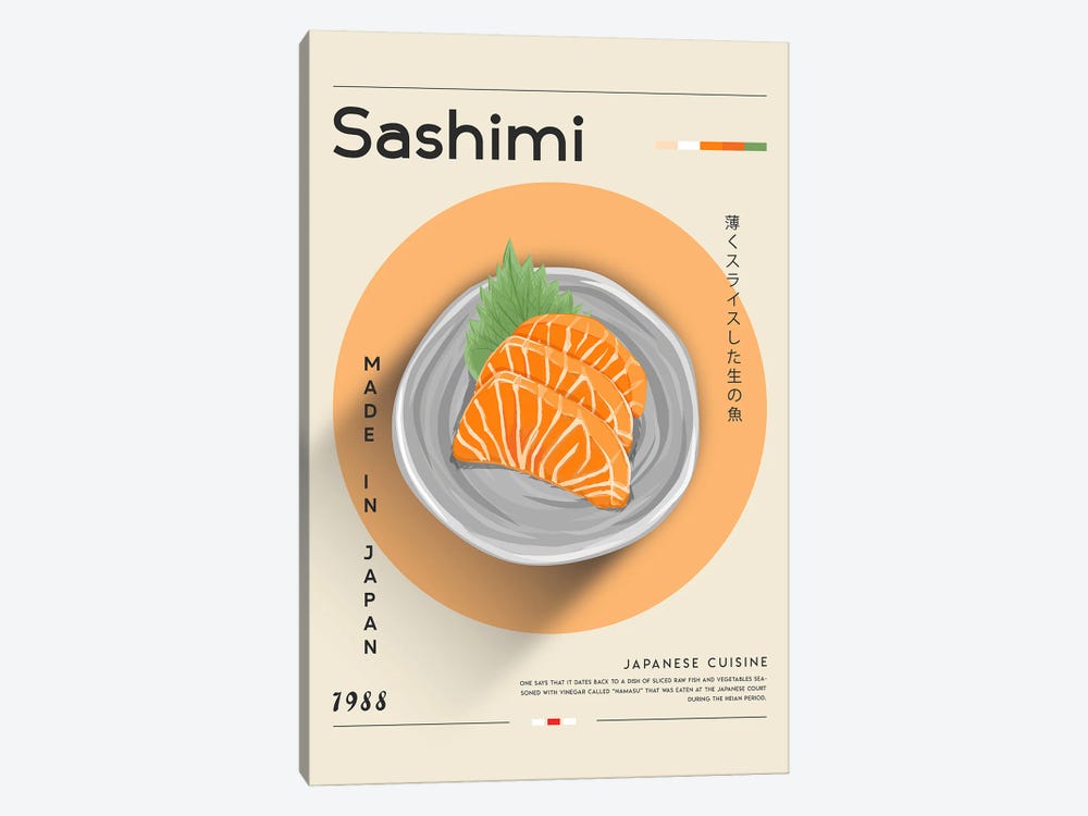 Sashimi II by GastroWorld 1-piece Canvas Artwork
