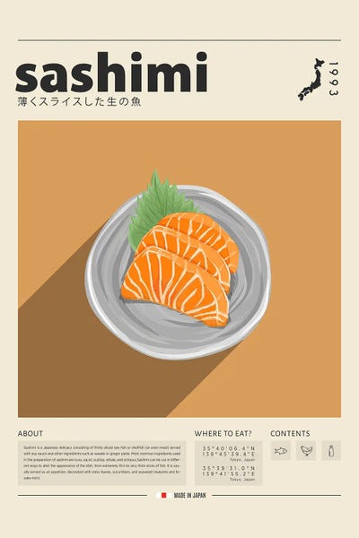 Japanese Culture: Sashimi III by GastroWorld