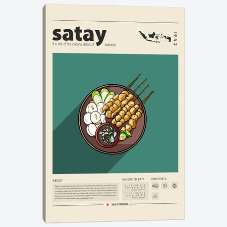 Satay II Canvas Print #GWD135} by GastroWorld Canvas Print