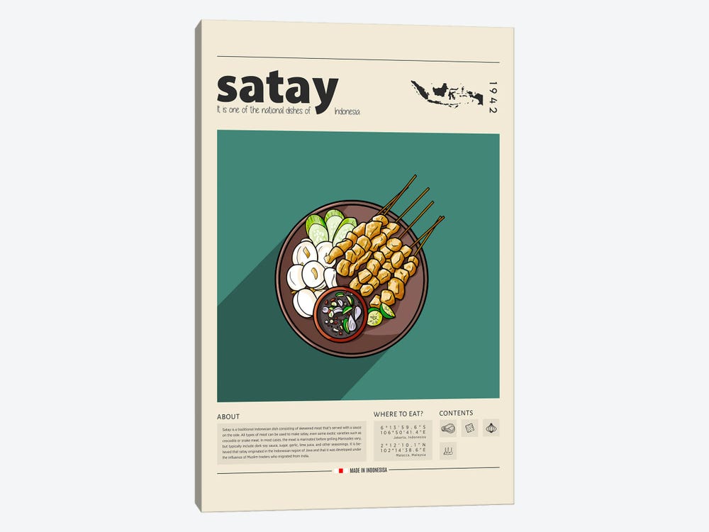 Satay II by GastroWorld 1-piece Art Print