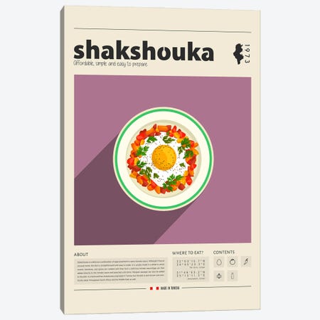 Shakshouka Canvas Print #GWD137} by GastroWorld Canvas Print