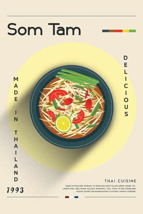 Som Tam I by GastroWorld wall art