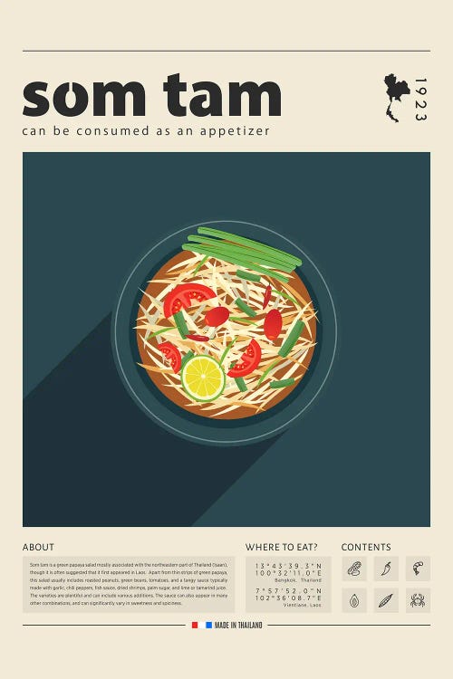Som Tam II by GastroWorld wall art