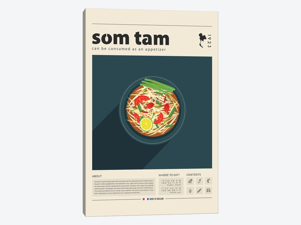 Som Tam II by GastroWorld 1-piece Canvas Print