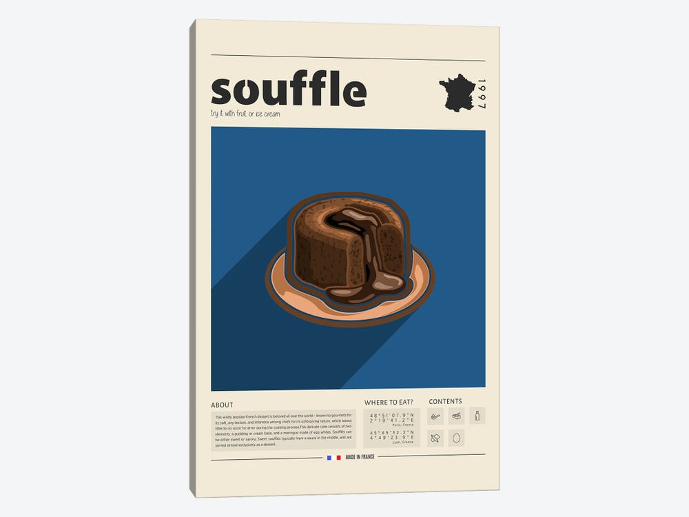 Souffle by GastroWorld 1-piece Canvas Art Print