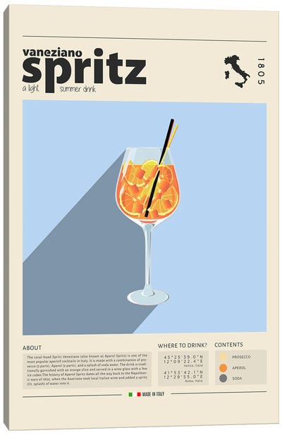 Spritz Canvas Art Print - Food & Drink Posters