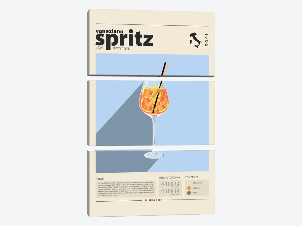 Spritz by GastroWorld 3-piece Canvas Print