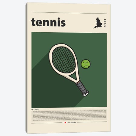 Tennis Canvas Print #GWD146} by GastroWorld Canvas Art