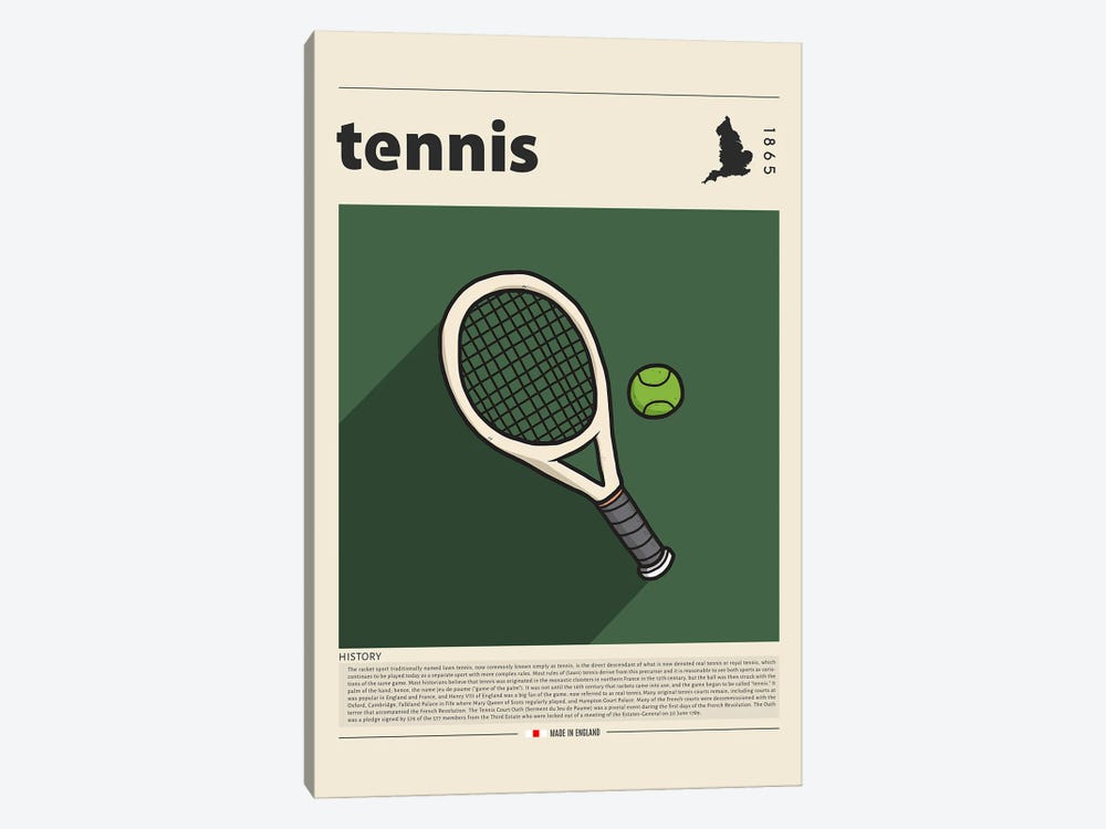 Tennis by GastroWorld 1-piece Art Print