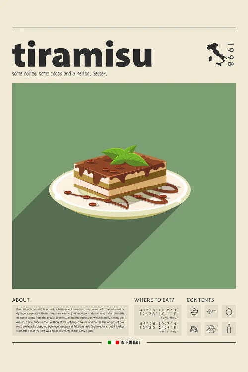 Tiramisu by GastroWorld wall art
