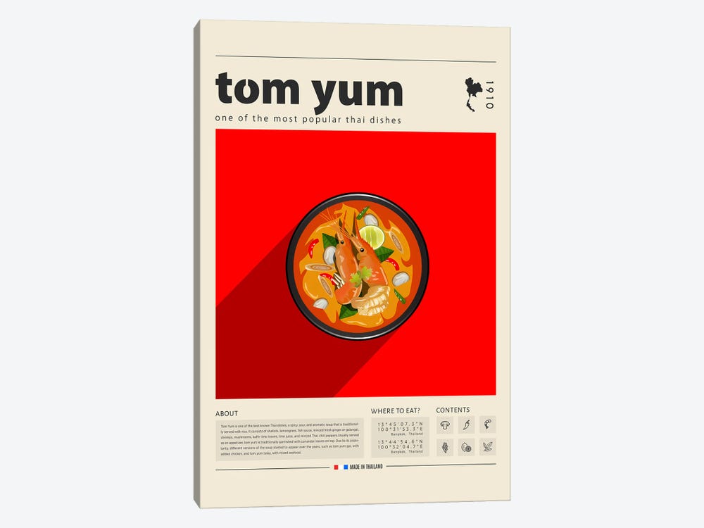 Tom Yum I by GastroWorld 1-piece Canvas Art Print