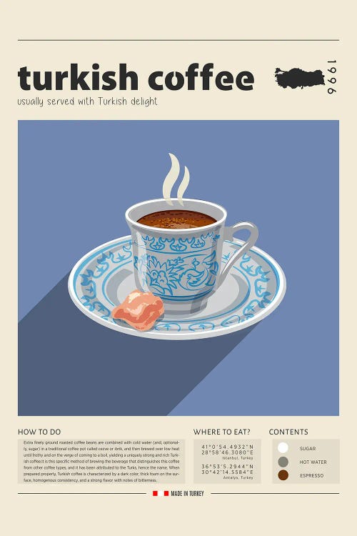 Turkish Coffee by GastroWorld wall art