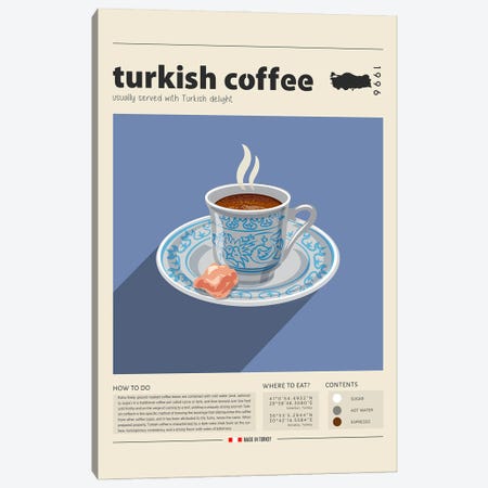 Turkish Coffee Canvas Print #GWD152} by GastroWorld Canvas Wall Art