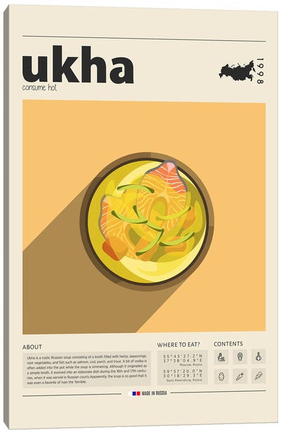 Ukha Canvas Art Print - Food & Drink Posters