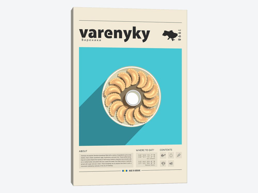 Varenyky II by GastroWorld 1-piece Canvas Wall Art