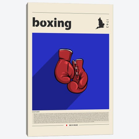 Boxing Canvas Print #GWD15} by GastroWorld Canvas Print