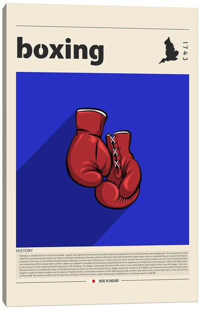 Boxing Canvas Art Print - GastroWorld