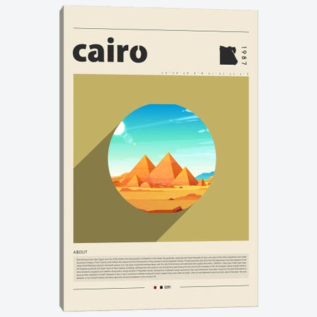 Cairo City Canvas Print #GWD18} by GastroWorld Canvas Art